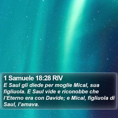1 Samuele 18:28 RIV Bible Verse Image