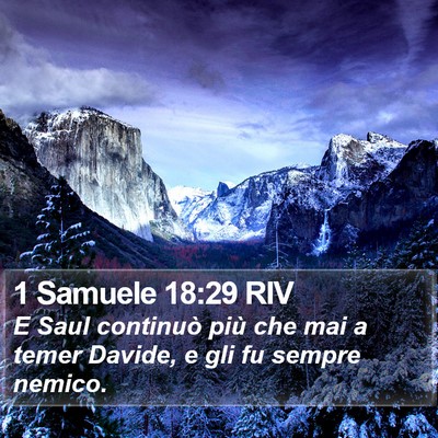 1 Samuele 18:29 RIV Bible Verse Image