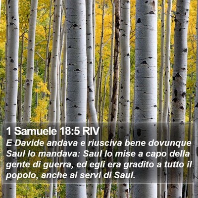 1 Samuele 18:5 RIV Bible Verse Image