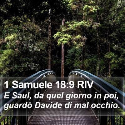 1 Samuele 18:9 RIV Bible Verse Image