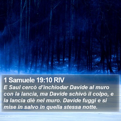 1 Samuele 19:10 RIV Bible Verse Image
