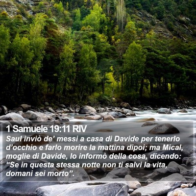 1 Samuele 19:11 RIV Bible Verse Image
