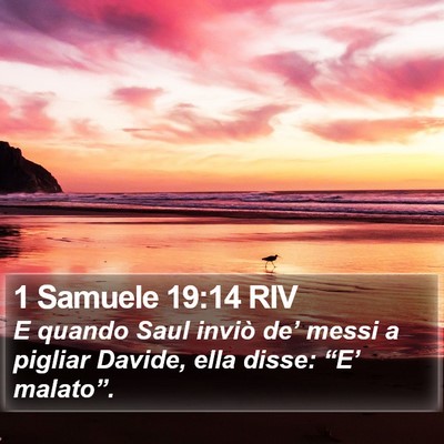 1 Samuele 19:14 RIV Bible Verse Image