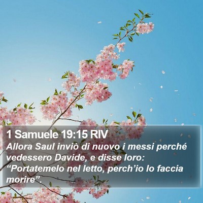 1 Samuele 19:15 RIV Bible Verse Image