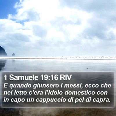 1 Samuele 19:16 RIV Bible Verse Image