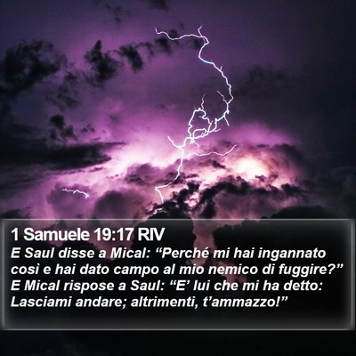 1 Samuele 19:17 RIV Bible Verse Image