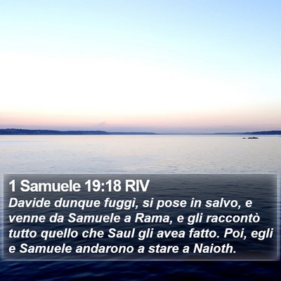 1 Samuele 19:18 RIV Bible Verse Image