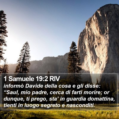 1 Samuele 19:2 RIV Bible Verse Image