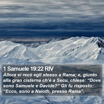1 Samuele 19:22 RIV Bible Verse Image