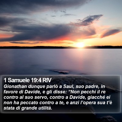 1 Samuele 19:4 RIV Bible Verse Image