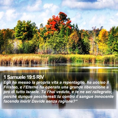 1 Samuele 19:5 RIV Bible Verse Image