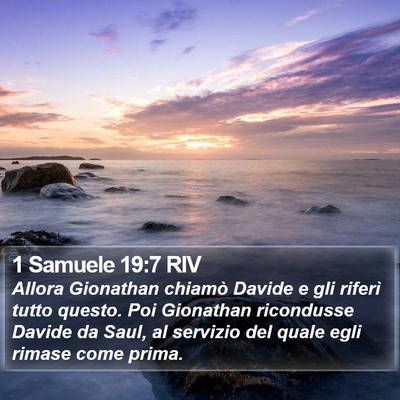 1 Samuele 19:7 RIV Bible Verse Image