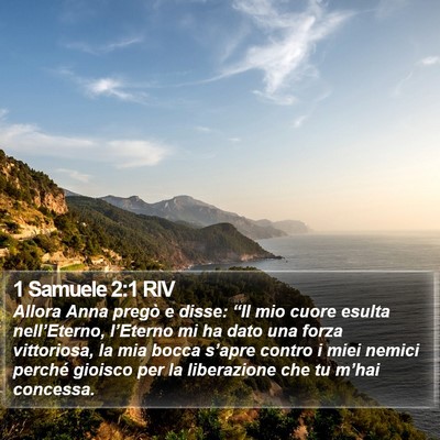 1 Samuele 2:1 RIV Bible Verse Image