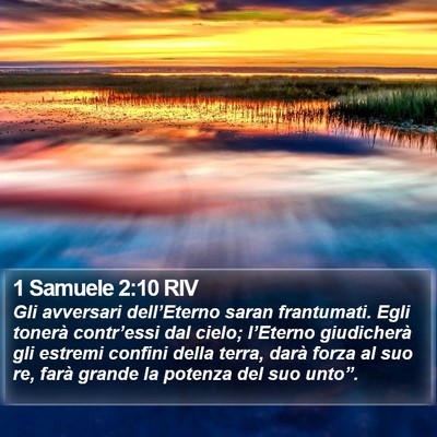 1 Samuele 2:10 RIV Bible Verse Image