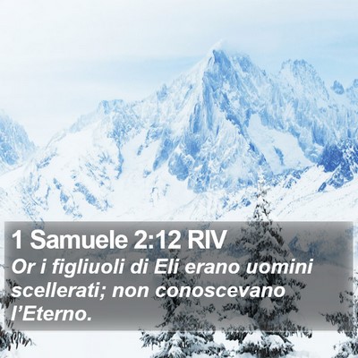 1 Samuele 2:12 RIV Bible Verse Image