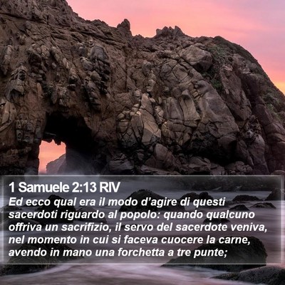 1 Samuele 2:13 RIV Bible Verse Image