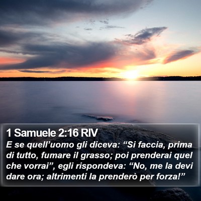 1 Samuele 2:16 RIV Bible Verse Image