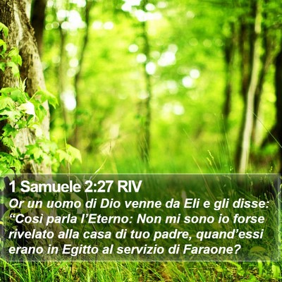 1 Samuele 2:27 RIV Bible Verse Image