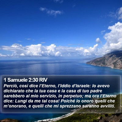 1 Samuele 2:30 RIV Bible Verse Image
