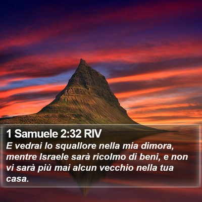 1 Samuele 2:32 RIV Bible Verse Image