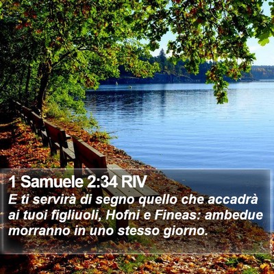 1 Samuele 2:34 RIV Bible Verse Image