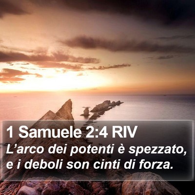 1 Samuele 2:4 RIV Bible Verse Image