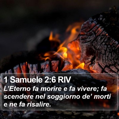 1 Samuele 2:6 RIV Bible Verse Image