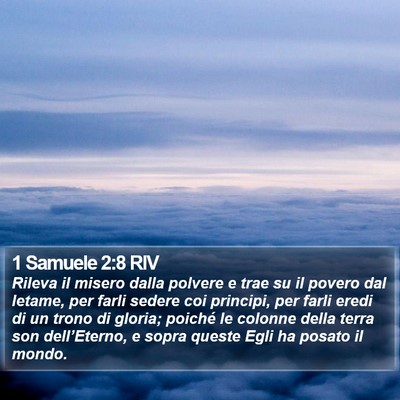 1 Samuele 2:8 RIV Bible Verse Image