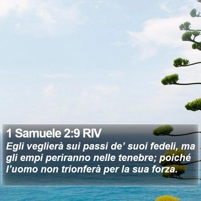 1 Samuele 2:9 RIV Bible Verse Image