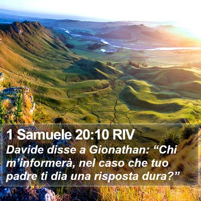 1 Samuele 20:10 RIV Bible Verse Image