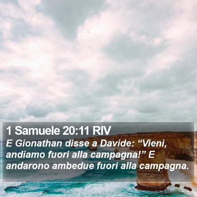 1 Samuele 20:11 RIV Bible Verse Image