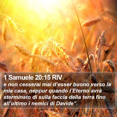 1 Samuele 20:15 RIV Bible Verse Image