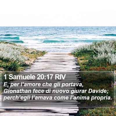 1 Samuele 20:17 RIV Bible Verse Image