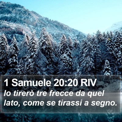 1 Samuele 20:20 RIV Bible Verse Image