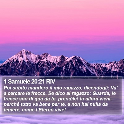 1 Samuele 20:21 RIV Bible Verse Image