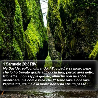 1 Samuele 20:3 RIV Bible Verse Image
