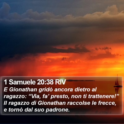 1 Samuele 20:38 RIV Bible Verse Image