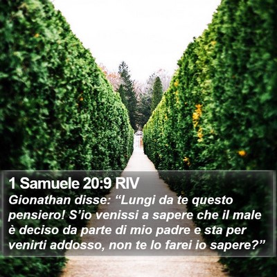 1 Samuele 20:9 RIV Bible Verse Image