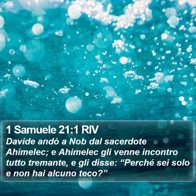 1 Samuele 21:1 RIV Bible Verse Image