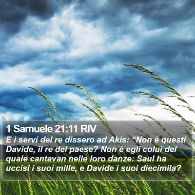 1 Samuele 21:11 RIV Bible Verse Image