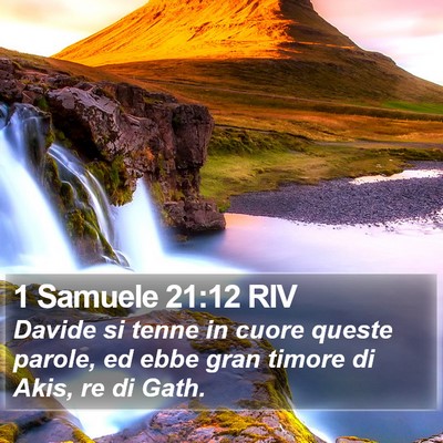 1 Samuele 21:12 RIV Bible Verse Image