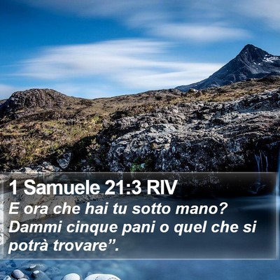 1 Samuele 21:3 RIV Bible Verse Image