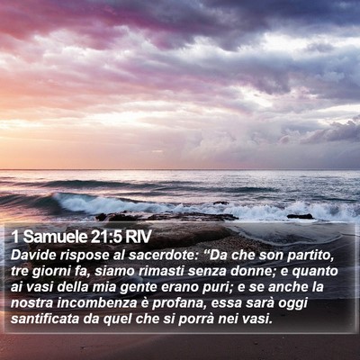 1 Samuele 21:5 RIV Bible Verse Image