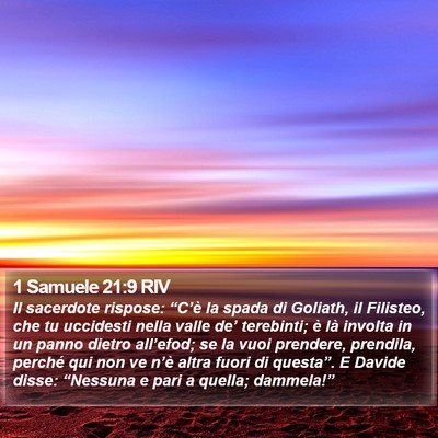 1 Samuele 21:9 RIV Bible Verse Image