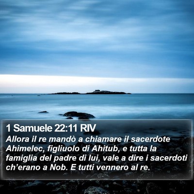 1 Samuele 22:11 RIV Bible Verse Image