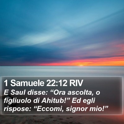 1 Samuele 22:12 RIV Bible Verse Image