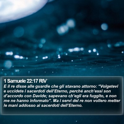 1 Samuele 22:17 RIV Bible Verse Image