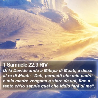1 Samuele 22:3 RIV Bible Verse Image