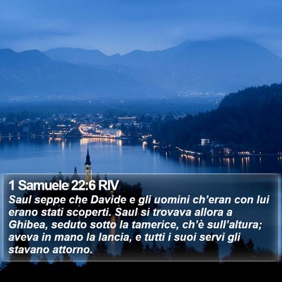 1 Samuele 22:6 RIV Bible Verse Image
