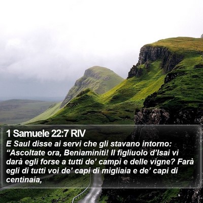 1 Samuele 22:7 RIV Bible Verse Image